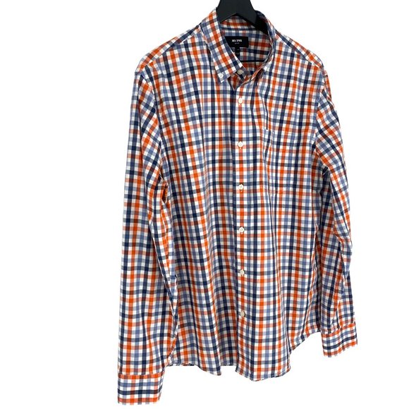 JACK SPADE NEW YORK Palmer Gingham Dobby Button Down Long Sleeve Shirt Size XL - Picture 3 of 16
